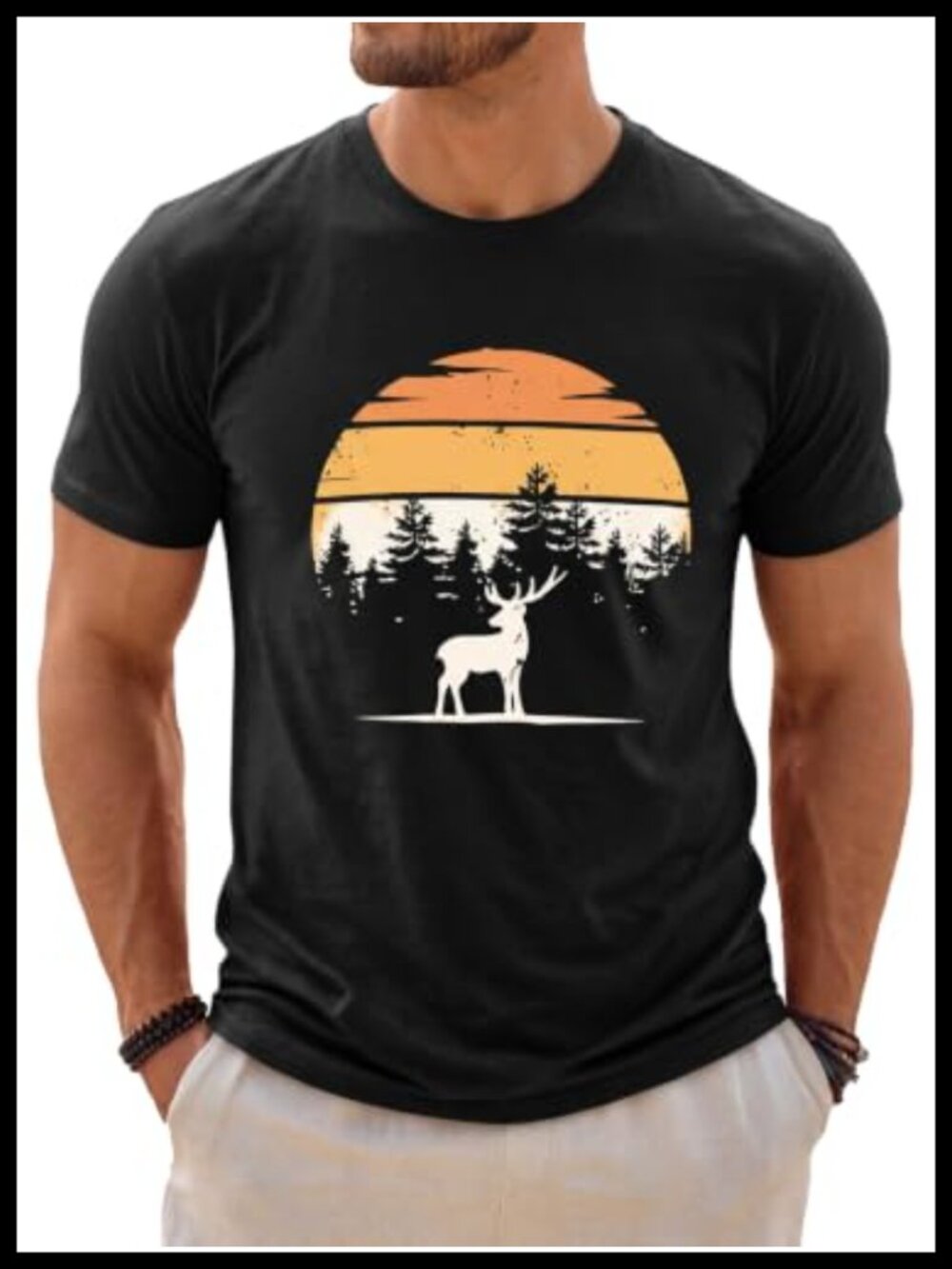 Men's Graphic Tee Short Sleeve Crew Neck Summer Beach Hawaiian Top